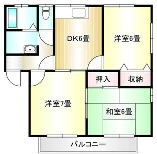 セジュール東川口【202号室】の間取り
