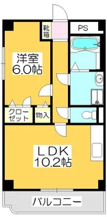 Peace HouseMⅢ【6階】の間取り