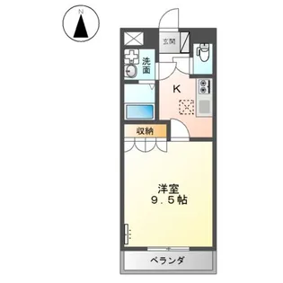 ハーベスト南畝【1階】の間取り