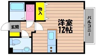 クラスタ玉島Ⅲ【202号室】の間取り