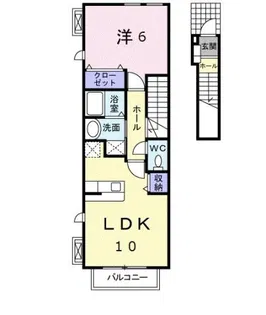 セイバリーKⅡ【2階】の間取り