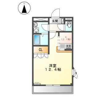 セイフティ・パレK【2階】の間取り