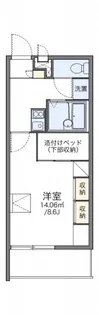 レオパレスHAZE【207号室】の間取り