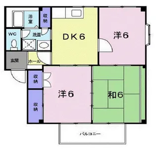 カームネス福山A【2階】の間取り