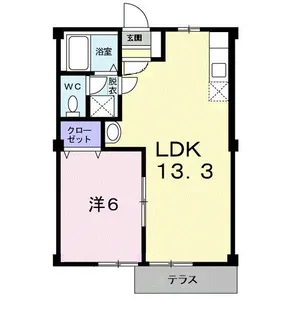 トラッド木太【1階】の間取り