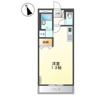 コンフォース亀山Ⅰ【1階】の間取り