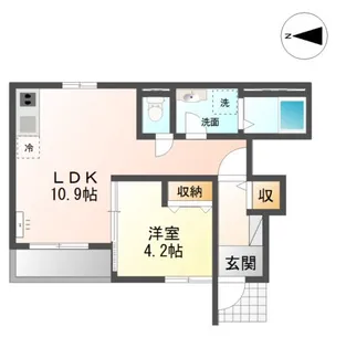 メゾン・クワトロ【1階】の間取り