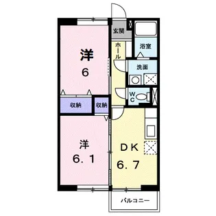 サンモール【2階】の間取り