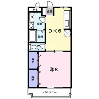 ローフィルド【2階】の間取り