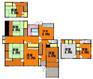 岡山県倉敷市黒崎【一戸建】の間取り