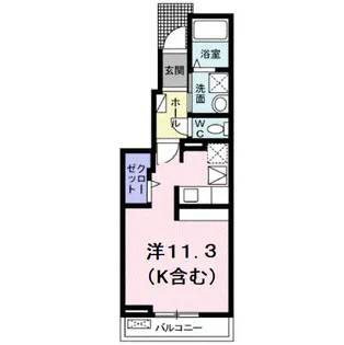 ラ・ルーチェ【1階】の間取り