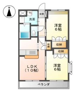 ドルチェ・ヴィータ【2階】の間取り