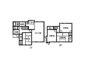 香川県高松市元山町【一戸建】の間取り