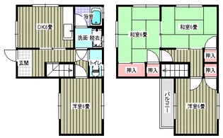 倉多住宅【1号室】の間取り