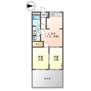 クオリティパレス【1階】の間取り