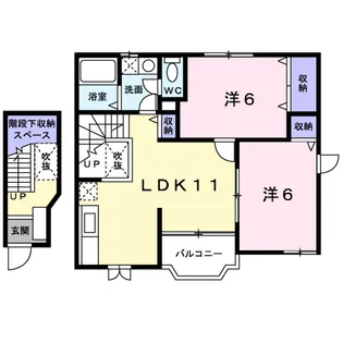 ヴィラ エンゼルC【2階】の間取り