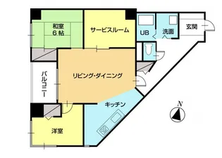 シティウエストコート【902号室】の間取り