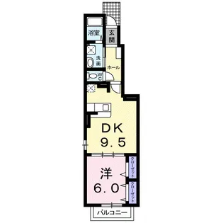 リジエール タンドルB【1階】の間取り