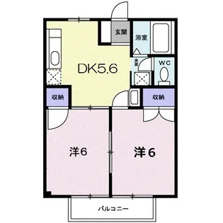 シュープ三条【2階】の間取り