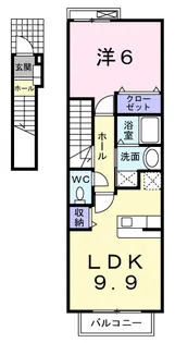 スノーフレーク・アイ【2階】の間取り