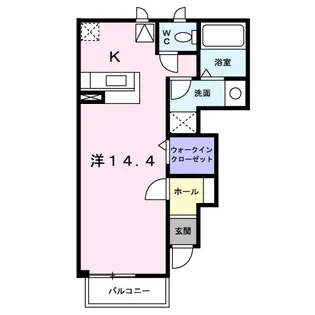 シャン・ミリューⅢ【1階】の間取り