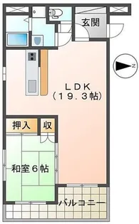 昭和町イケダビル【303号室】の間取り