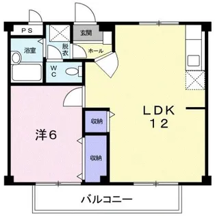 シティハイツ川地【2階】の間取り