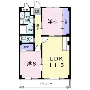 モデルノ【1階】の間取り