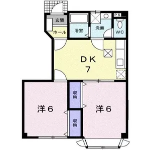 ラ・ファミリア【1階】の間取り