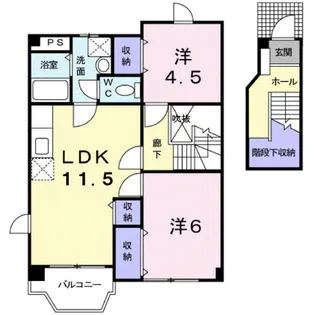 ラ・ファミリア【2階】の間取り
