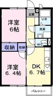 グレープガーデンA【2階】の間取り
