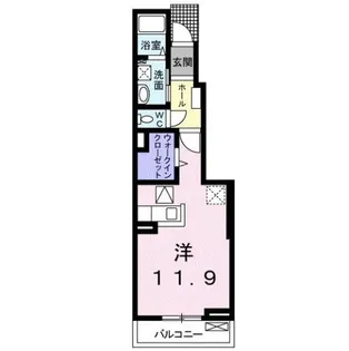 1Rの間取り画像