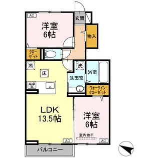 HONEY BEAR A【1階】の間取り