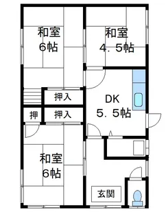 広島県福山市新涯町5丁目【一戸建】の間取り