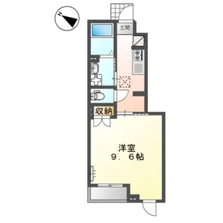 ハイバード【1階】の間取り