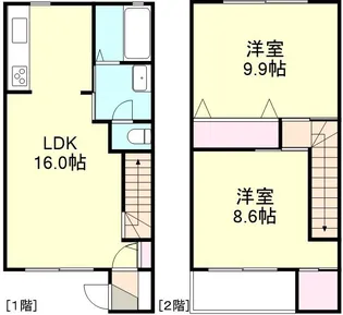 Court Clan B棟の間取り