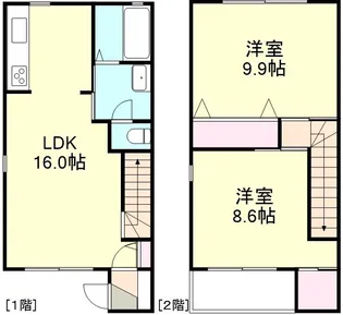Court Clan B棟の間取り