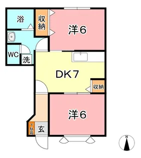 エクセランセトル【103号室】の間取り