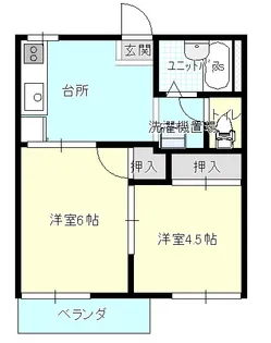 アメニティ大門B棟【2階】の間取り