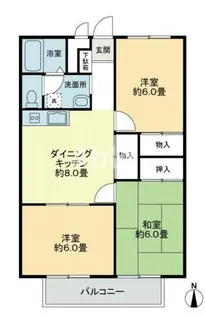 3DKの間取り画像