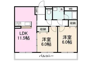 サンセットピア【3階】の間取り