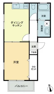 フォブールDMC・D【2階】の間取り