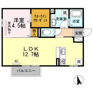 ラ・ルミエール A棟【203号室】の間取り