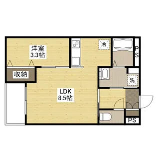 月光福山東弐番館【204(Dタイプ)号室】の間取り