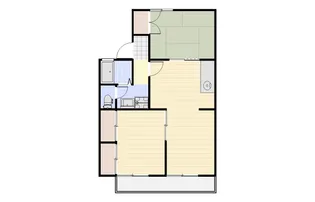 レジデンスオリーブ A【1階】の間取り