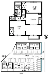 サニープレインC【2階】の間取り