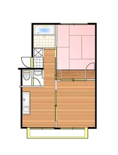 サニーハイツ茶屋町【106号室】の間取り