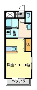 ルエ・デュ・パルク【4階】の間取り