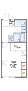 レオパレスジュネス【2階】の間取り