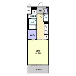 S-RESIDENCE中新町avelis【2階】の間取り